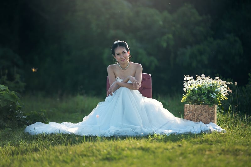 Bride in Country Casual Wedding Dress